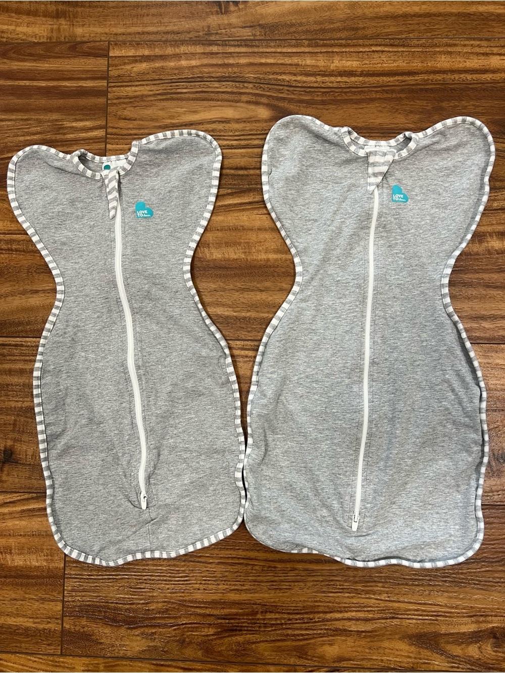 Love To Dream Swaddle Up Bundle (2) - Sz Newborn/Small, Gray, White